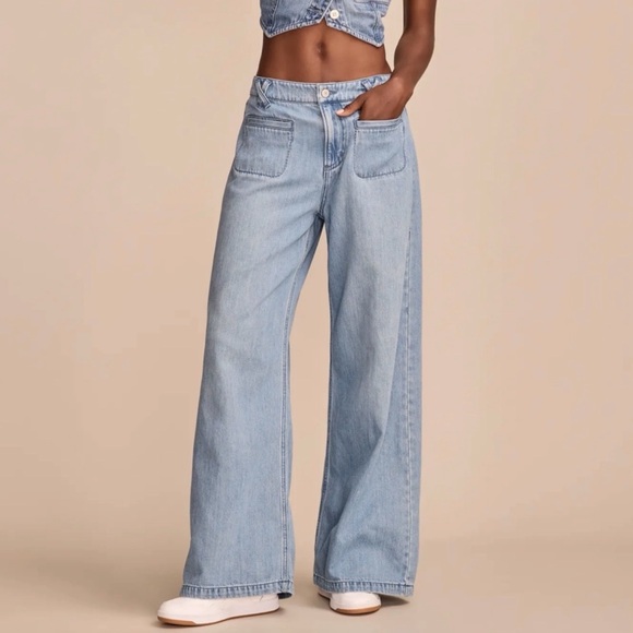 Lucky Brand Denim - Lucky Brand Light Blue Wide Leg Jeans
